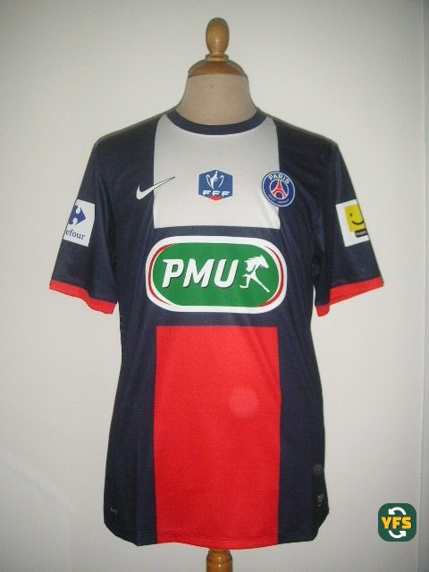 PSG 2013-2014 Home Match Worn Nike - YourFootballShirt - Photo 1