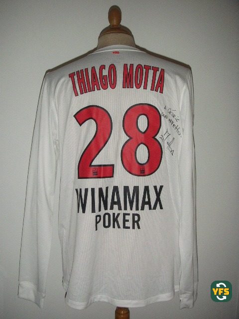 PSG 2011-2012 Away Match Worn Nike - YourFootballShirt - Photo 1