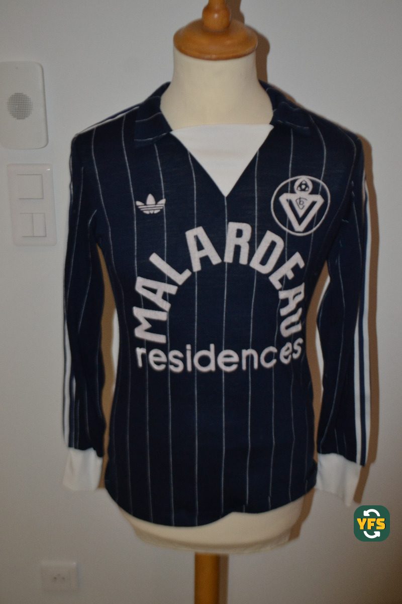 Girondins de Bordeaux 1983-1984 Home Match Worn Adidas - YourFootballShirt - Photo 1