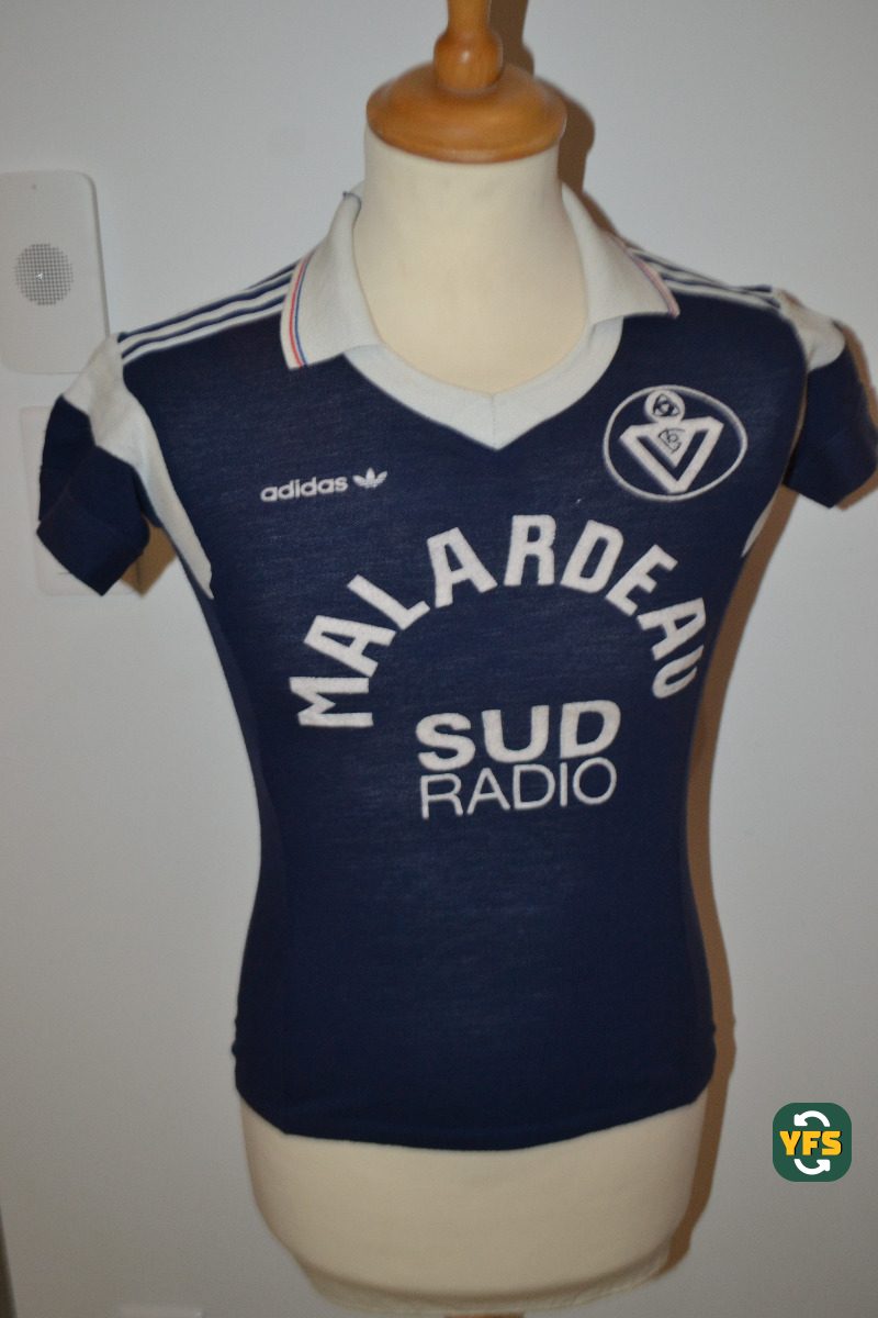 Girondins de Bordeaux 1984-1985 Home Match Worn Adidas - YourFootballShirt - Photo 1