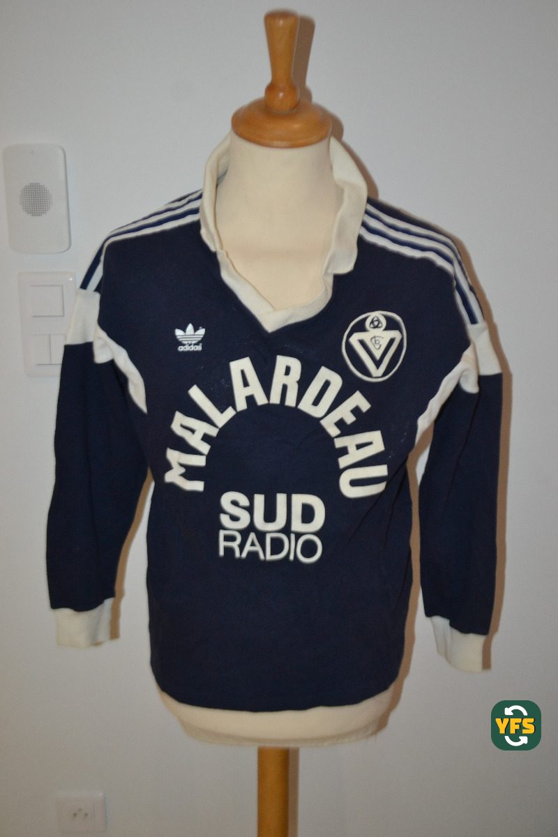 Girondins de Bordeaux 1984-1985 Home Match Worn Adidas - YourFootballShirt - Photo 1