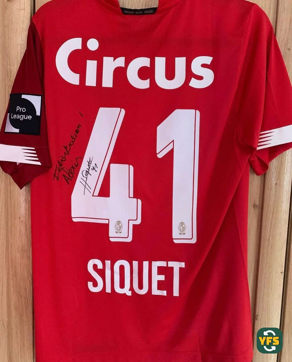 Standard Liege 2020-2021 Home Match Worn New Balance - YourFootballShirt - Photo 1
