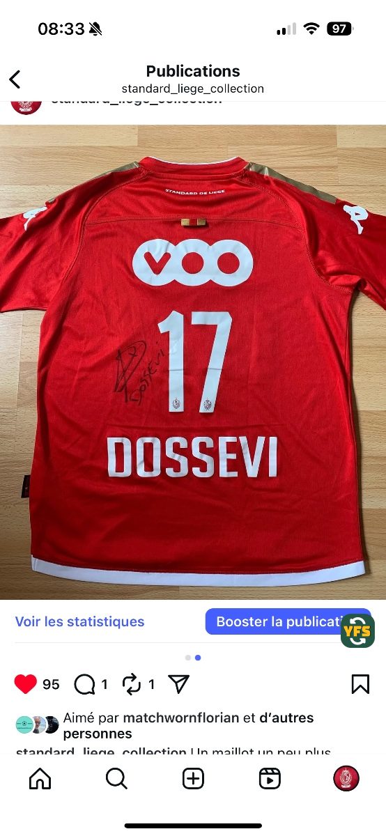 Standard Liege 2015-2016 Home Store Version Kappa - YourFootballShirt - Photo 1
