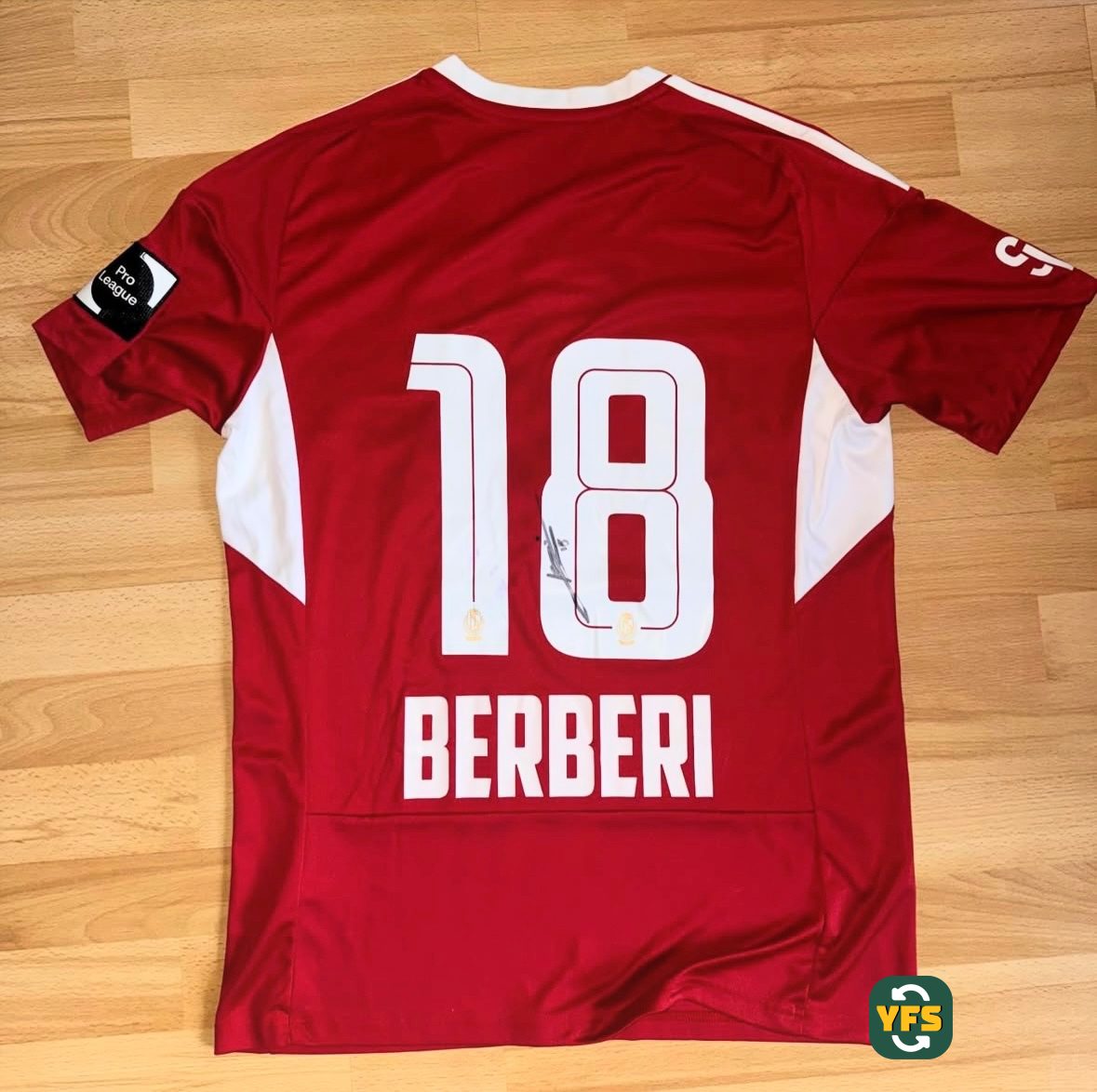 Standard Liege 2022-2023 Home Rayan Berberi #18