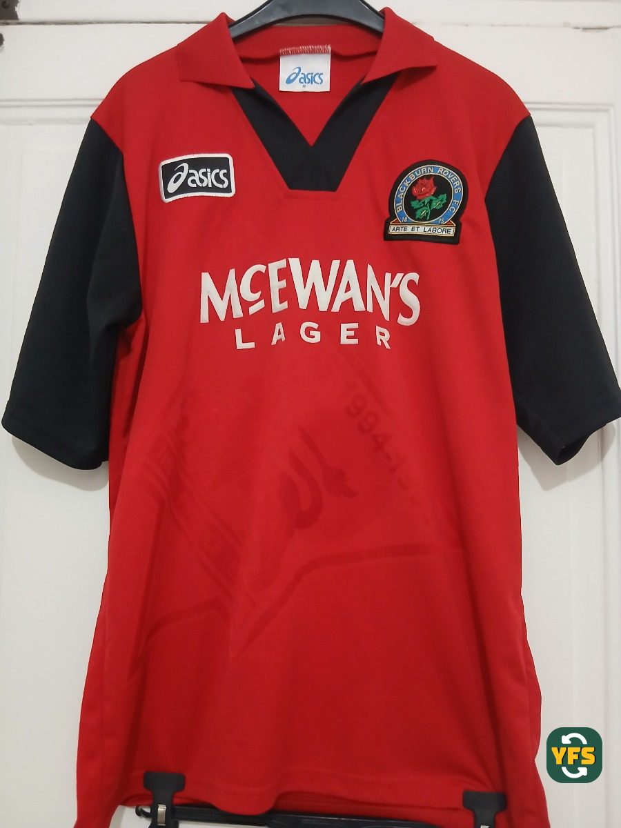Blackburn Rovers 1994-1995 Home Store Version Asics - YourFootballShirt - Photo 1