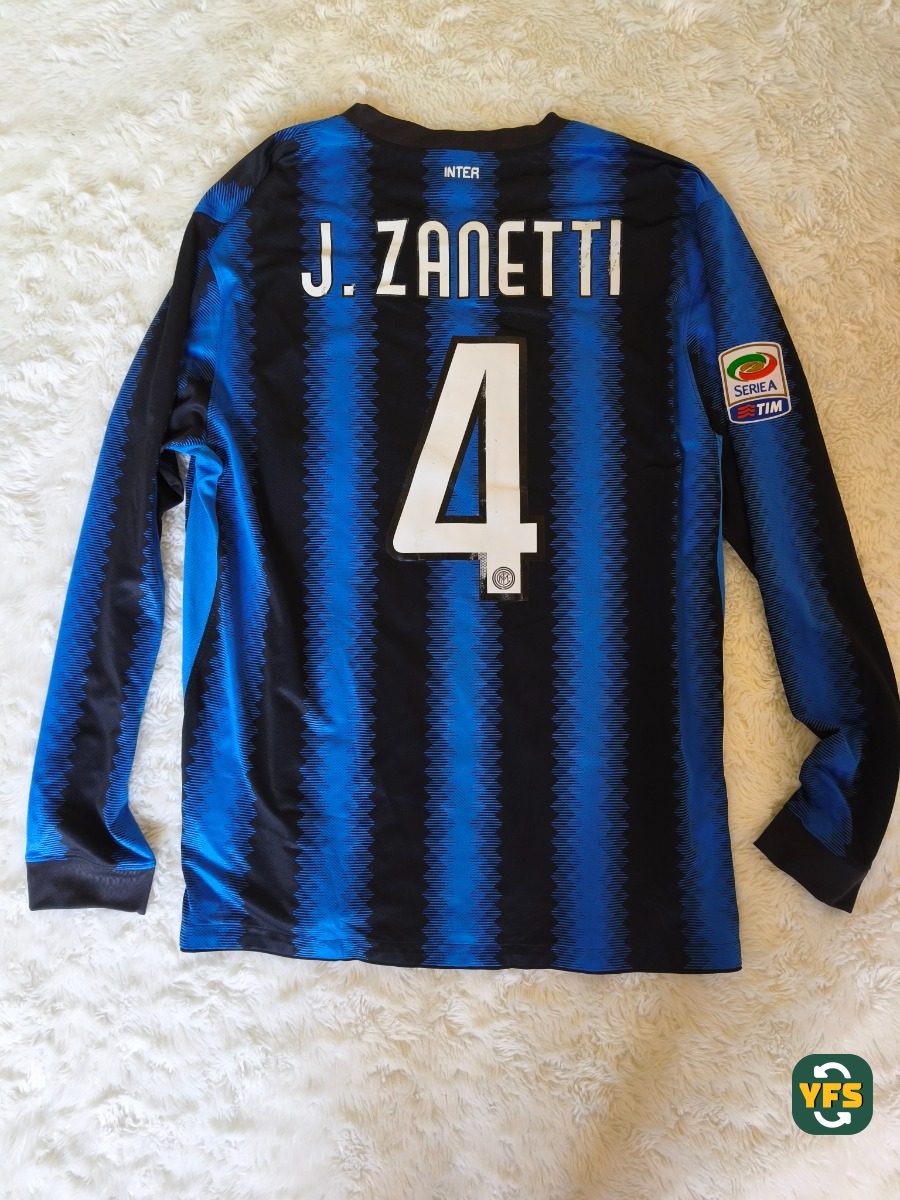 Inter Milan 2010-2011 Home Zanetti #4 – YFS – Your Football Shirt