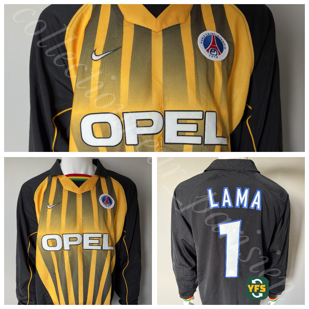 PSG 1998-1999 Goalkeeper Match Worn Nike - YourFootballShirt