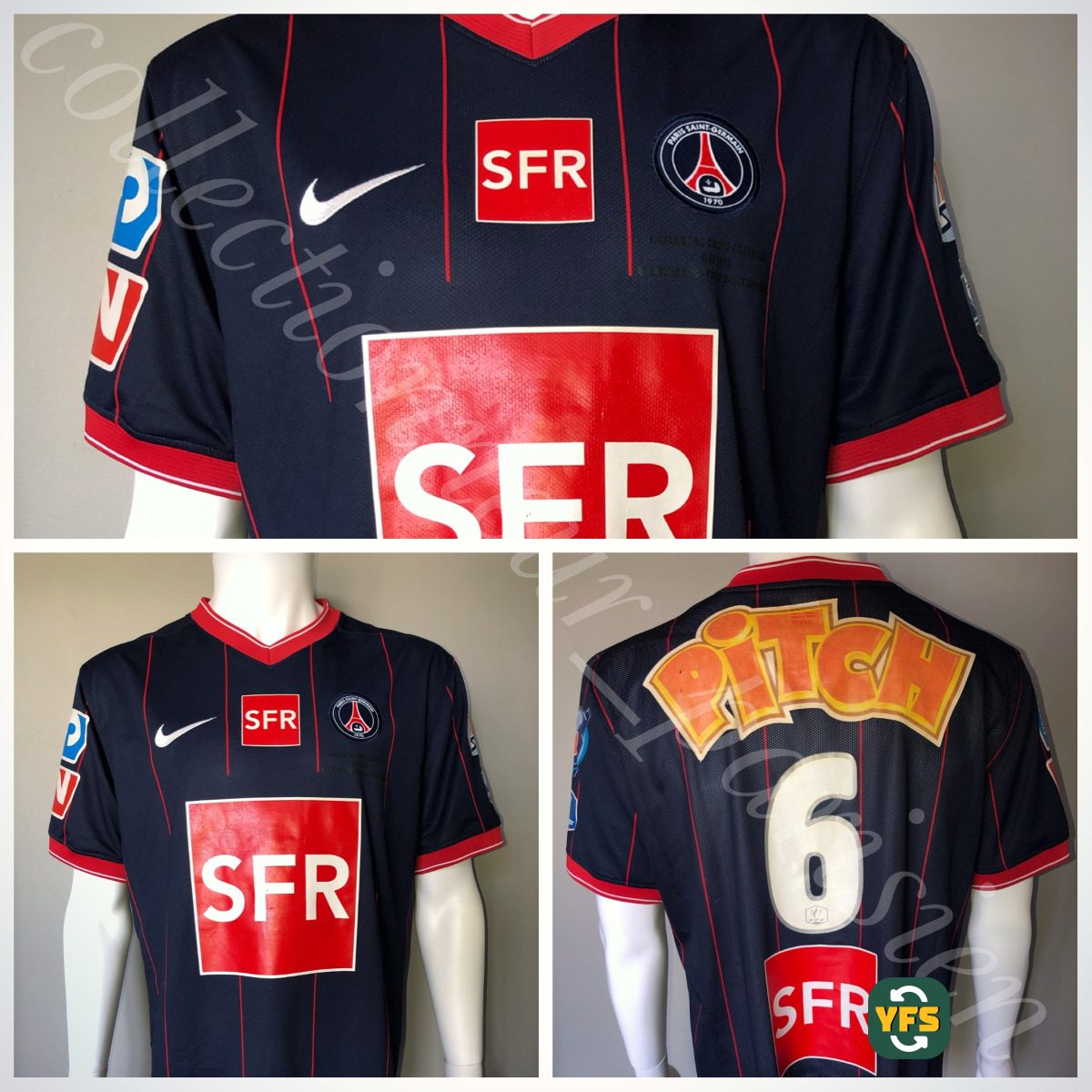PSG 2009-2010 Special edition Match Worn Nike - YourFootballShirt