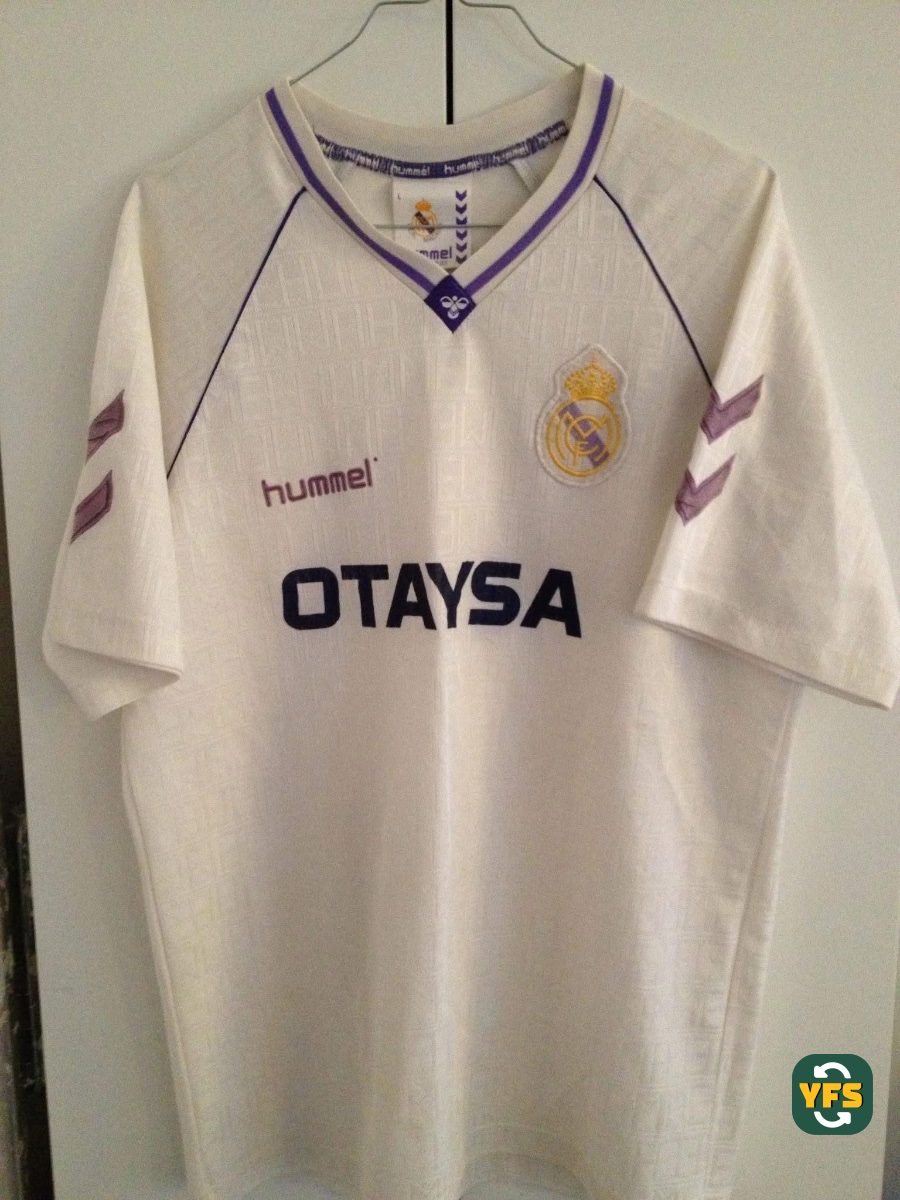 Real Madrid 1991-1992 Home Store Version Hummel - YourFootballShirt