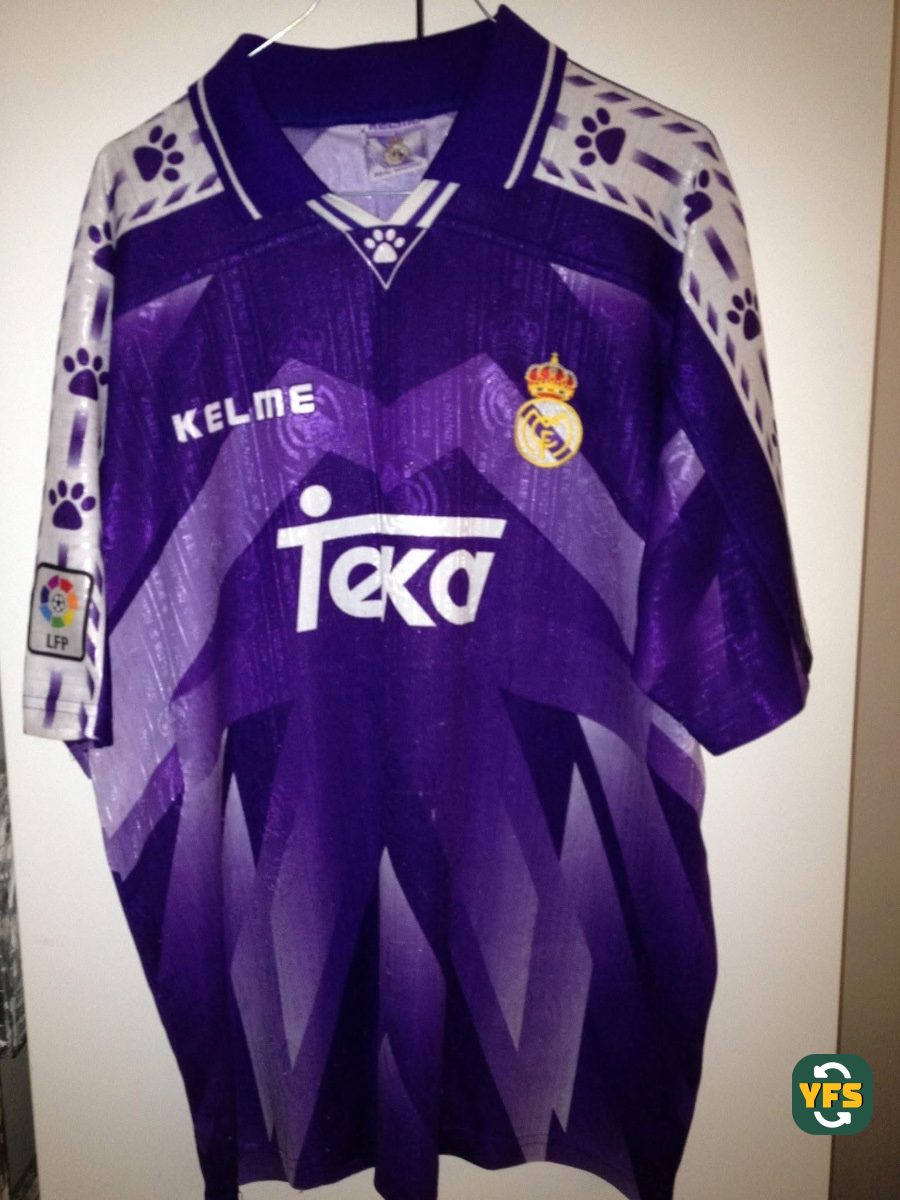 Real Madrid 1996-1997 Away Store Version Kelme - YourFootballShirt