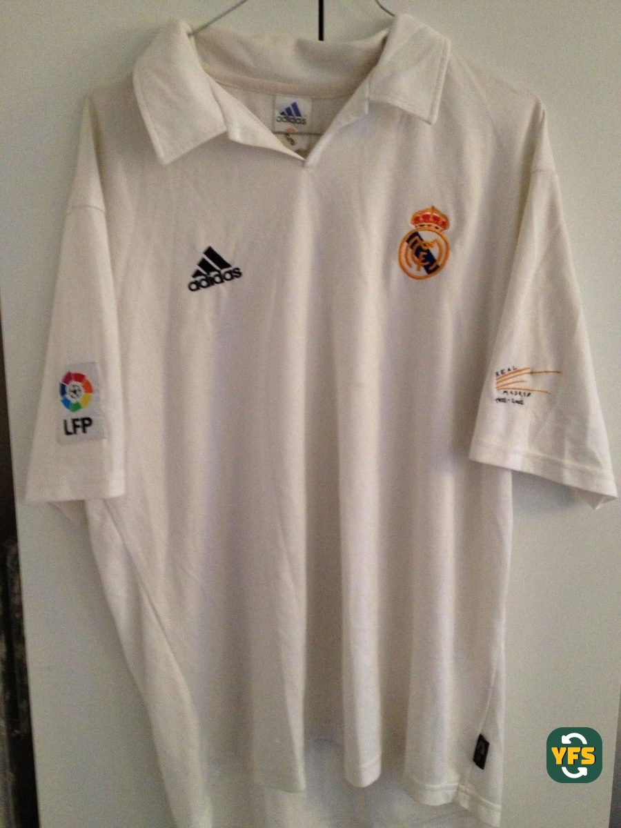 Real Madrid 2001-2002 Home Store Version Adidas - YourFootballShirt