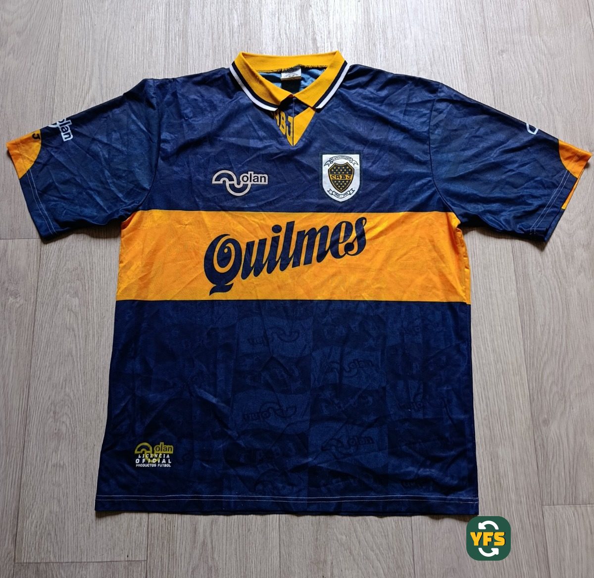 Boca juniors 1995-1996 Home Store Version Olan - YourFootballShirt - Photo 1