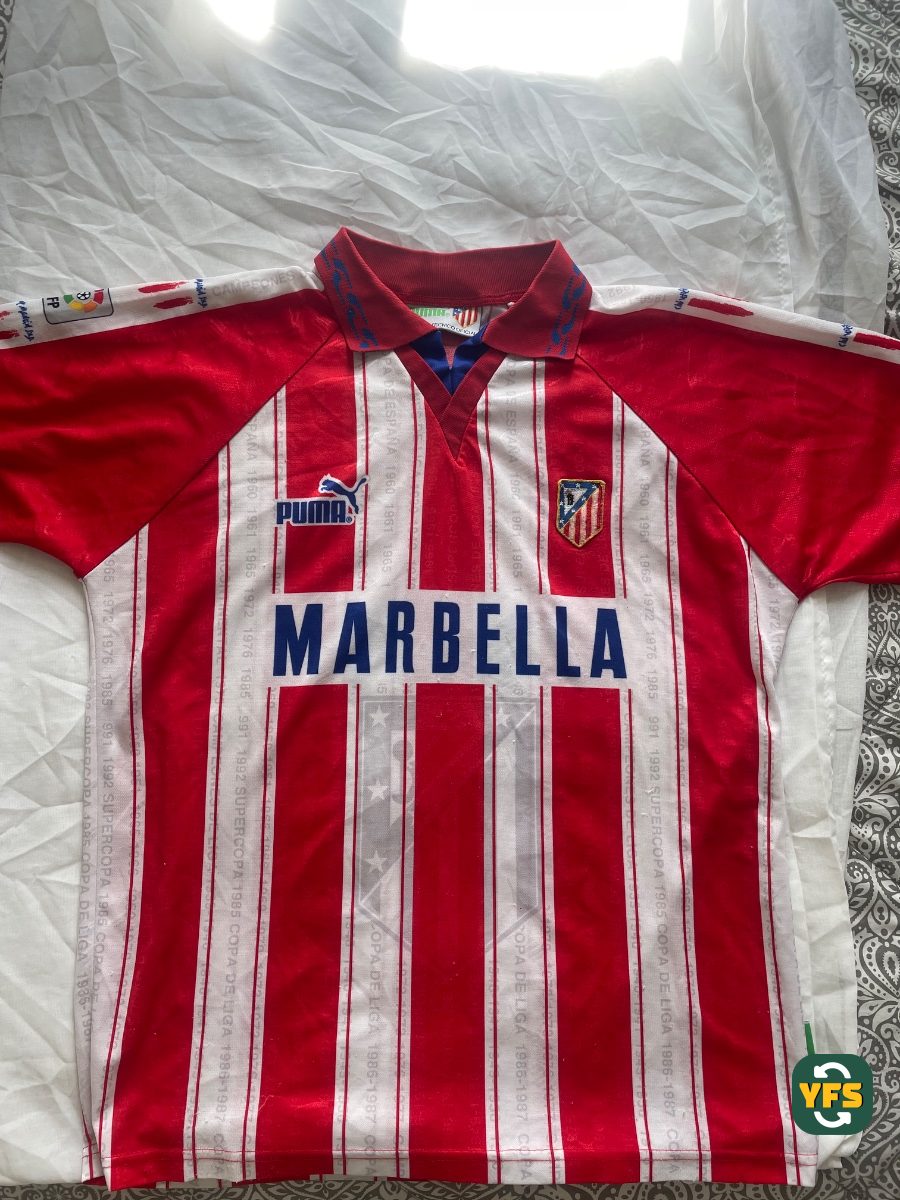Atletico Madrid 1995-1996 Home Store Version Puma - YourFootballShirt - Photo 1