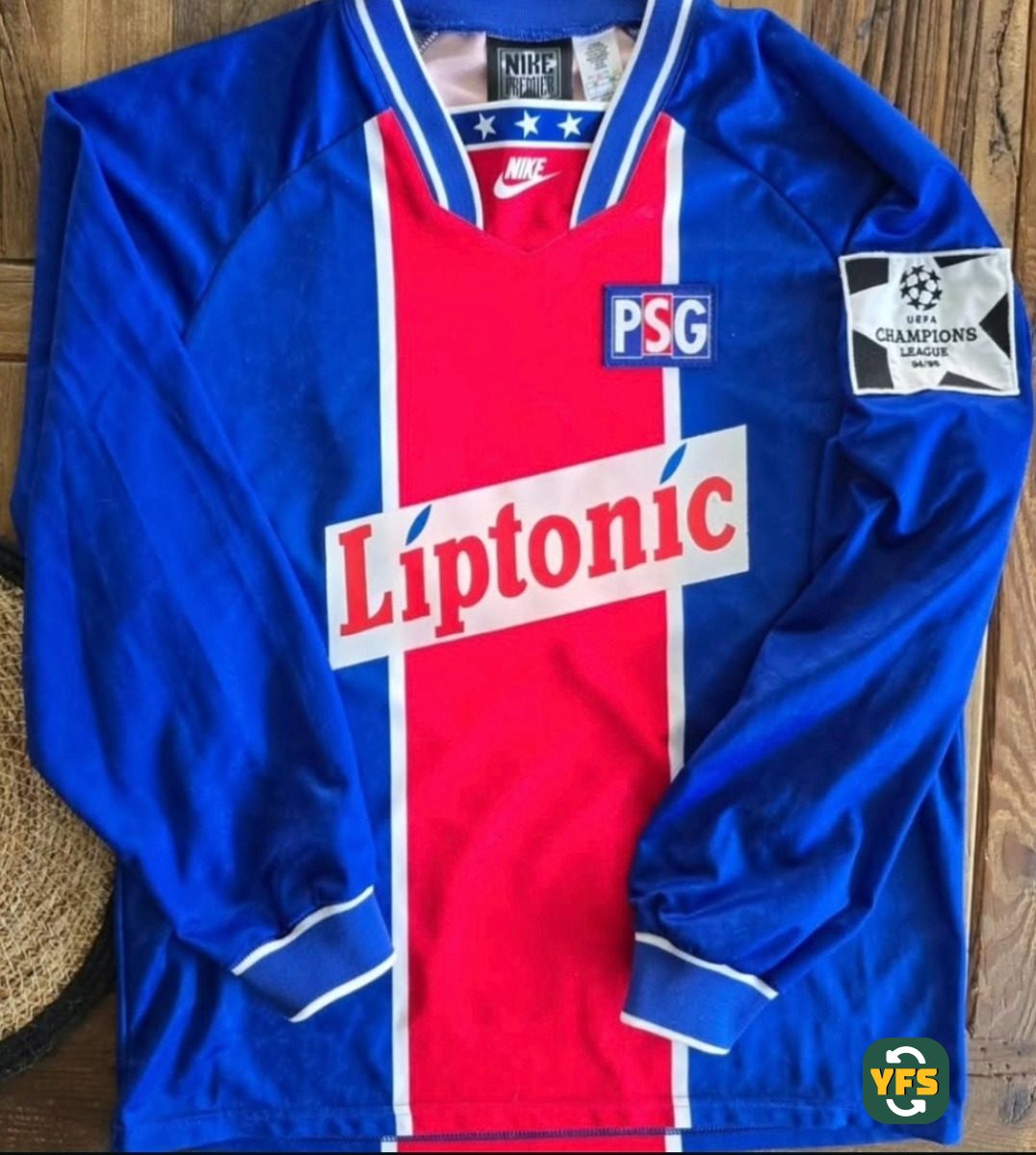 PSG 1994-1995 Home Match Worn Nike - YourFootballShirt - Photo 1