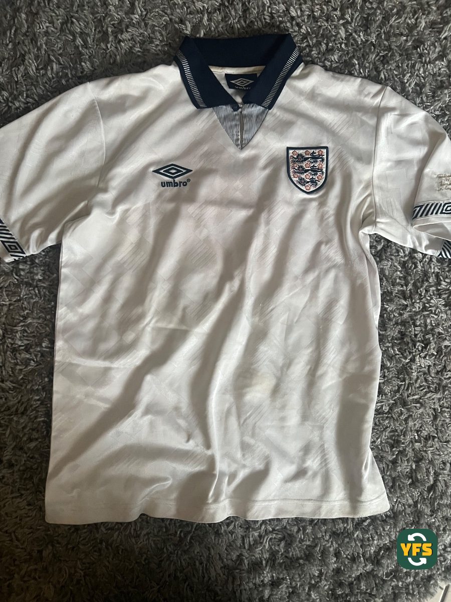 England 1990-1991 Home Umbro - YourFootballShirt - Photo 1