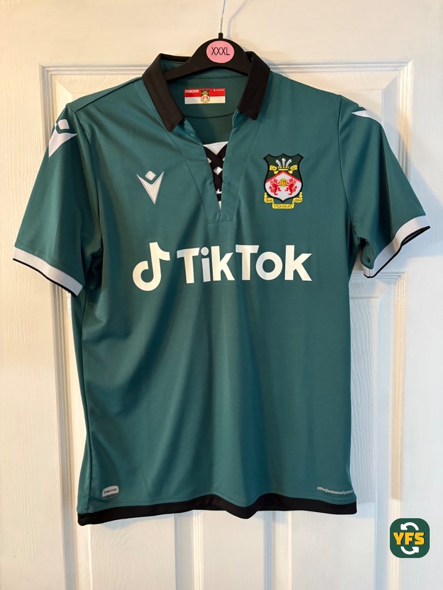 Wrexham 2021-2022 Away Store Version Macron - YourFootballShirt - Photo 1