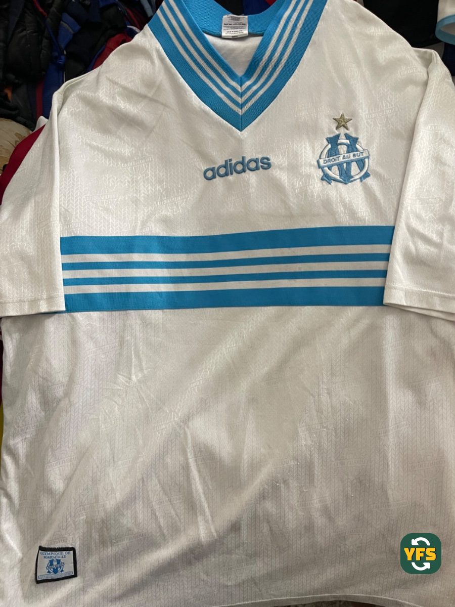 Olympique Marseille 1997-1998 Home Store Version Adidas - YourFootballShirt - Photo 1