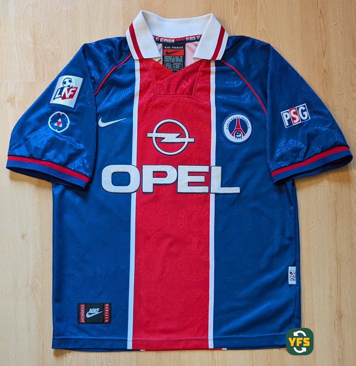 PSG 1996-1997 Home Store Version Nike - YourFootballShirt - Photo 1