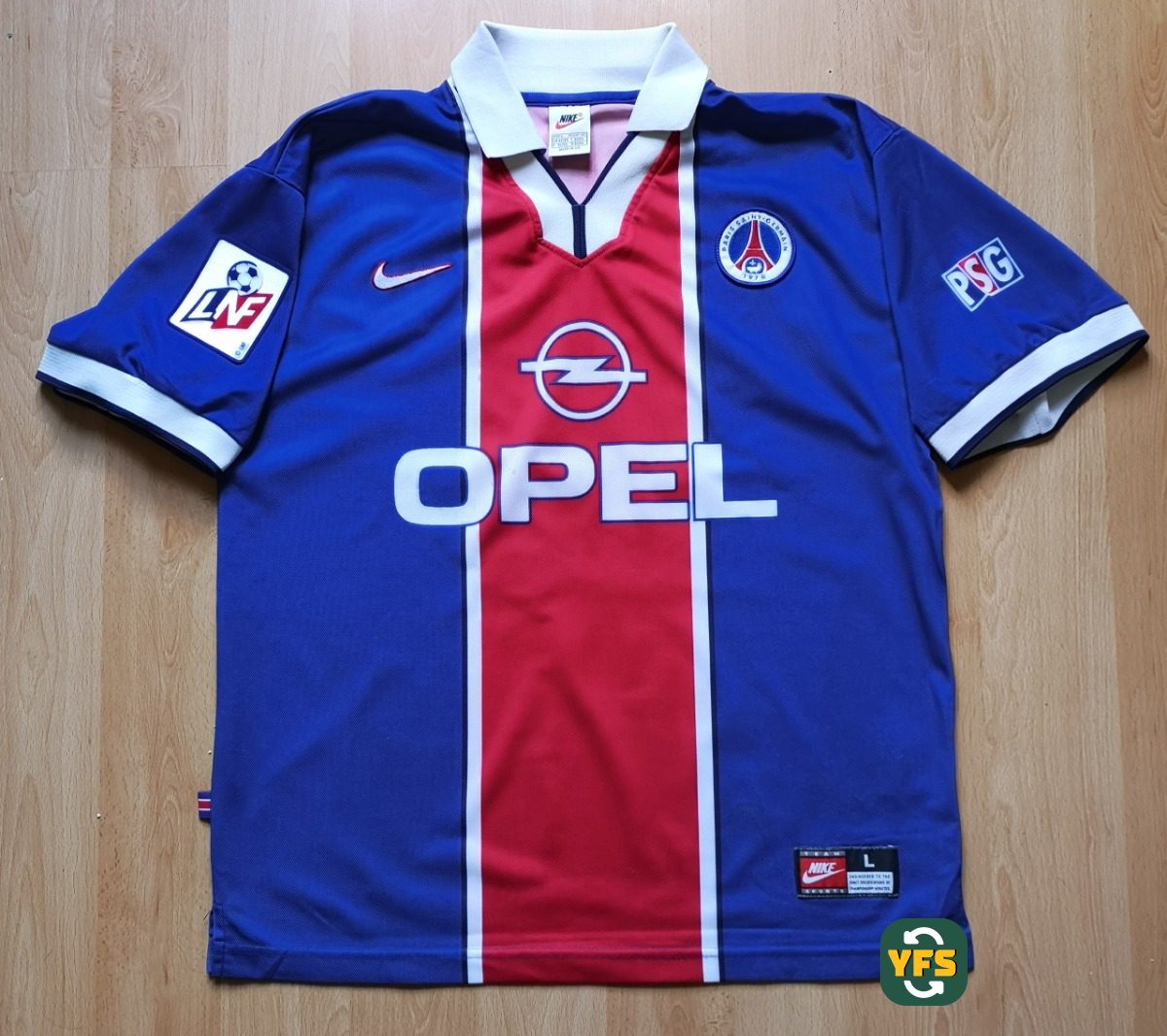 PSG 1997-1998 Home Store Version Nike - YourFootballShirt - Photo 1