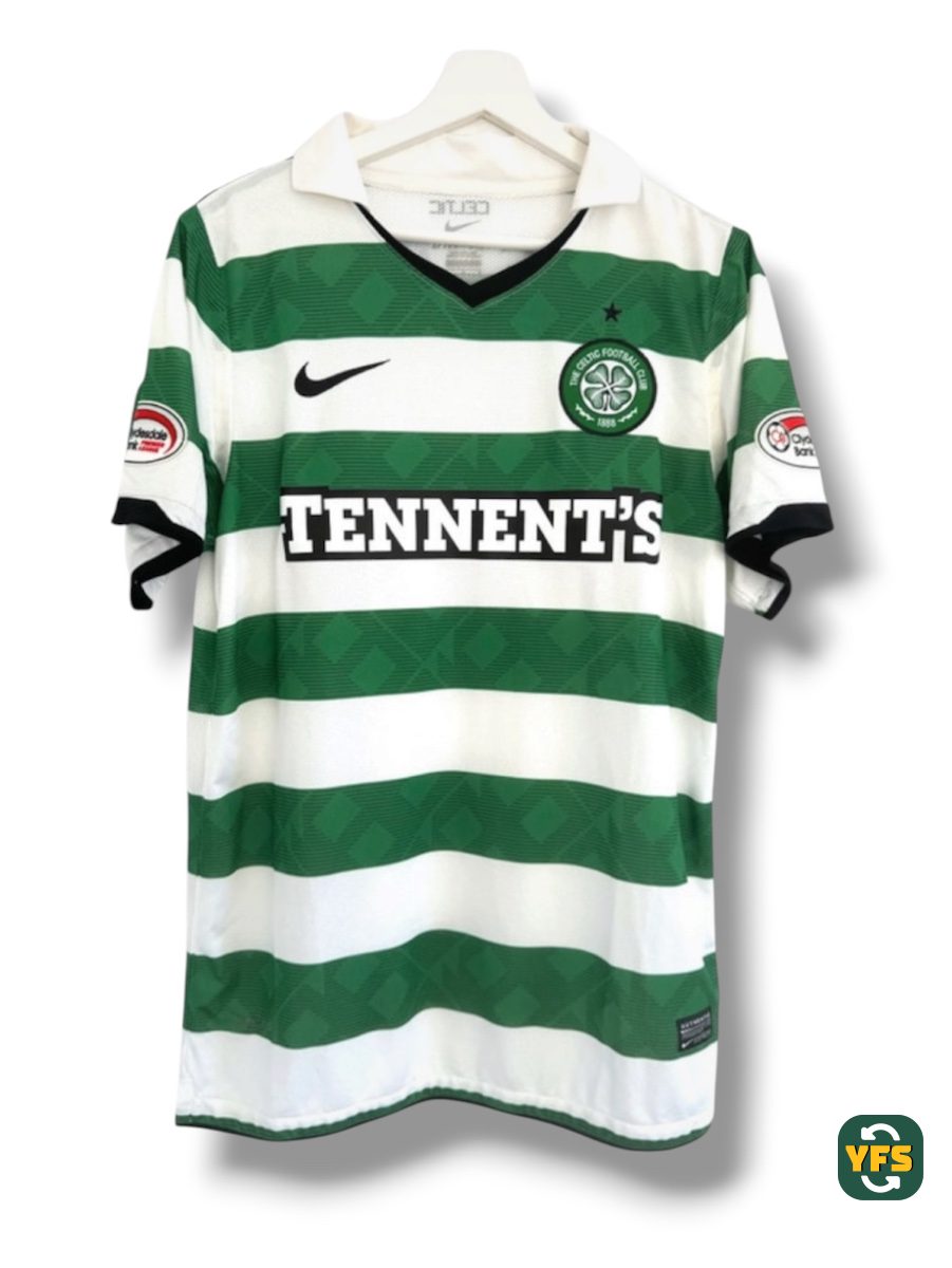 Celtic FC 2010-2011 Home Match Worn Nike - YourFootballShirt - Photo 1