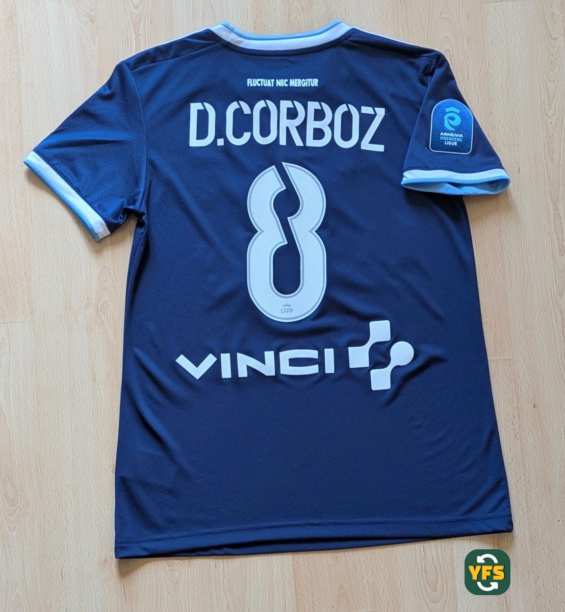 Paris FC 2024-2025 Home Match Worn Adidas - YourFootballShirt - Photo 2