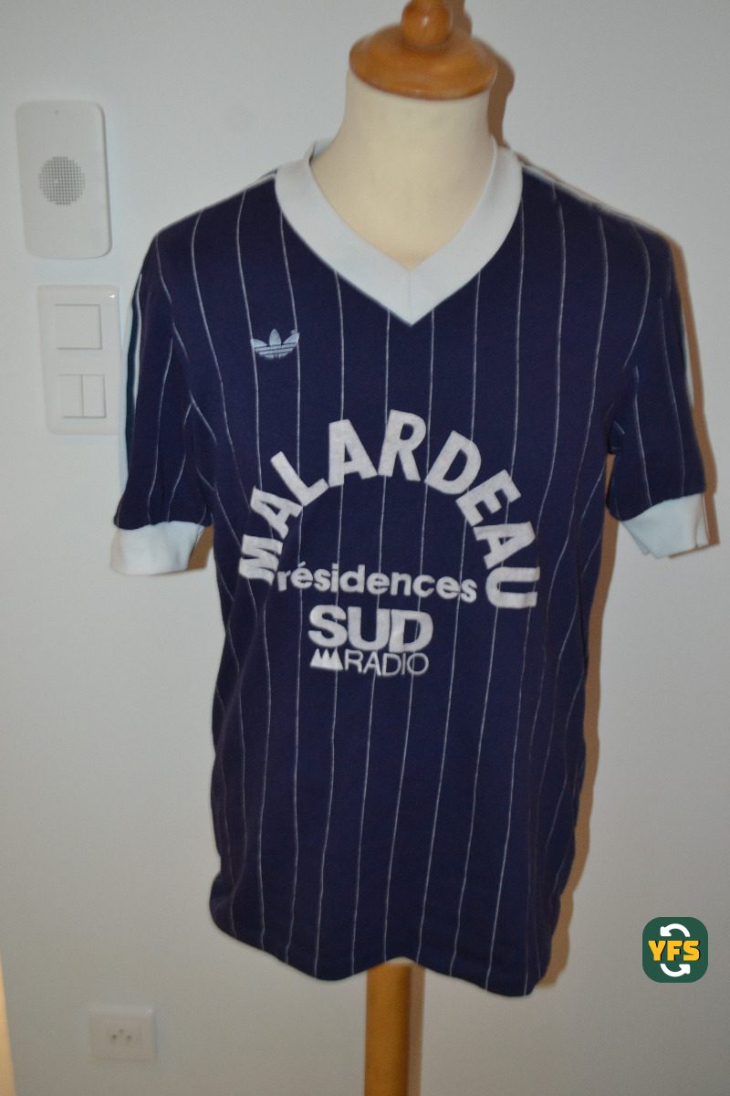 Girondins de Bordeaux 1984-1985 Training Match Worn Adidas - YourFootballShirt - Photo 1