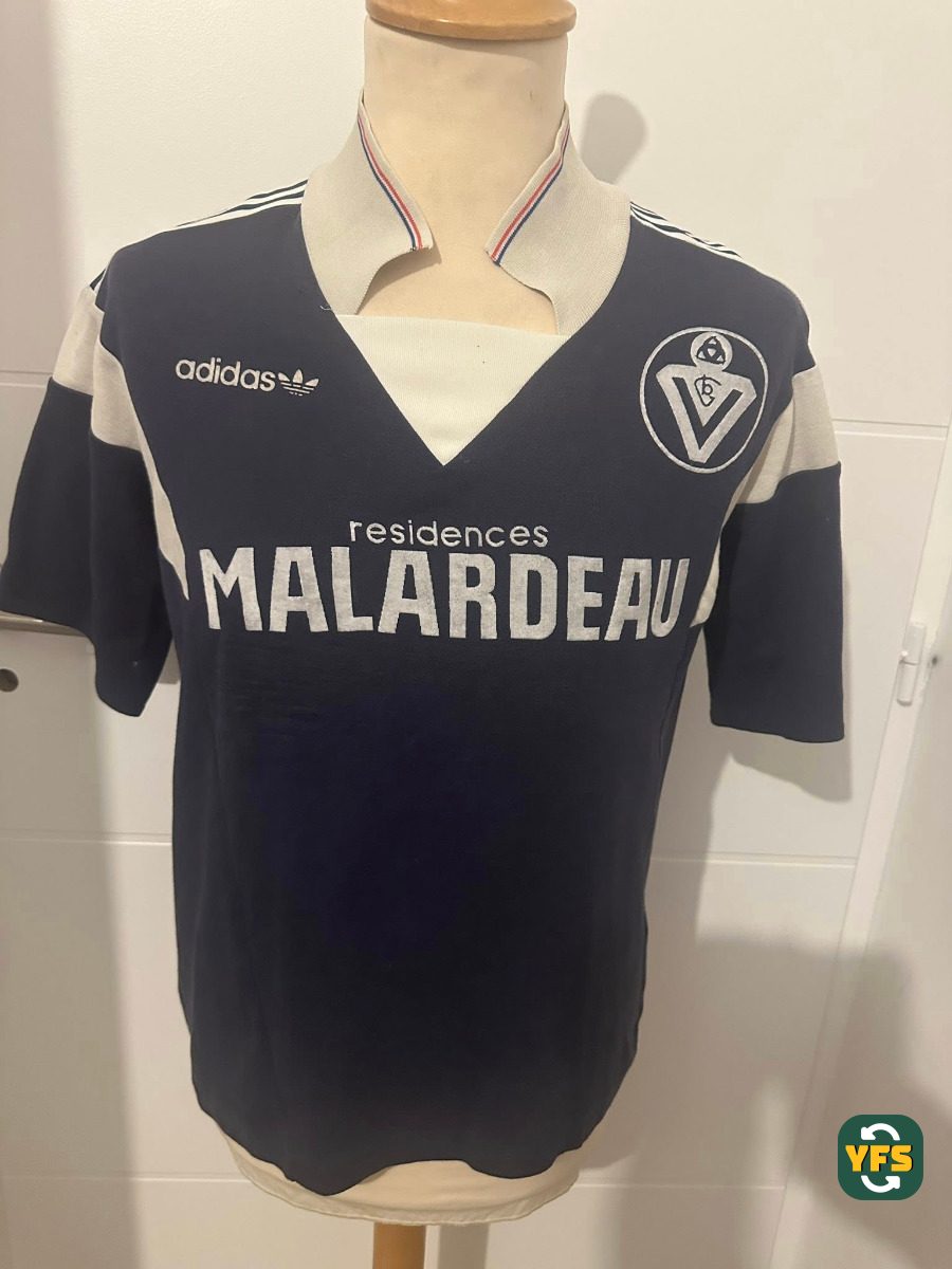 Girondins de Bordeaux 1984-1985 Home Match Worn Adidas - YourFootballShirt - Photo 1