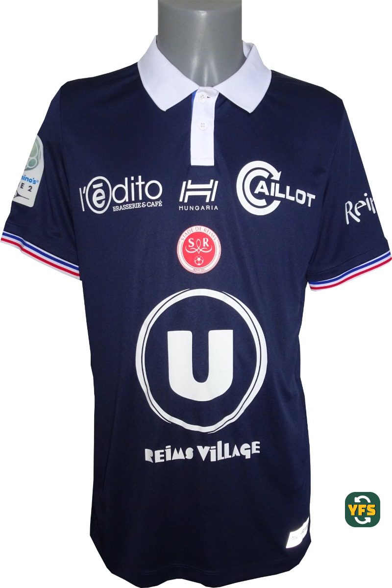 Stade de Reims 2017-2018 Away Match Worn Hungaria - YourFootballShirt - Photo 1