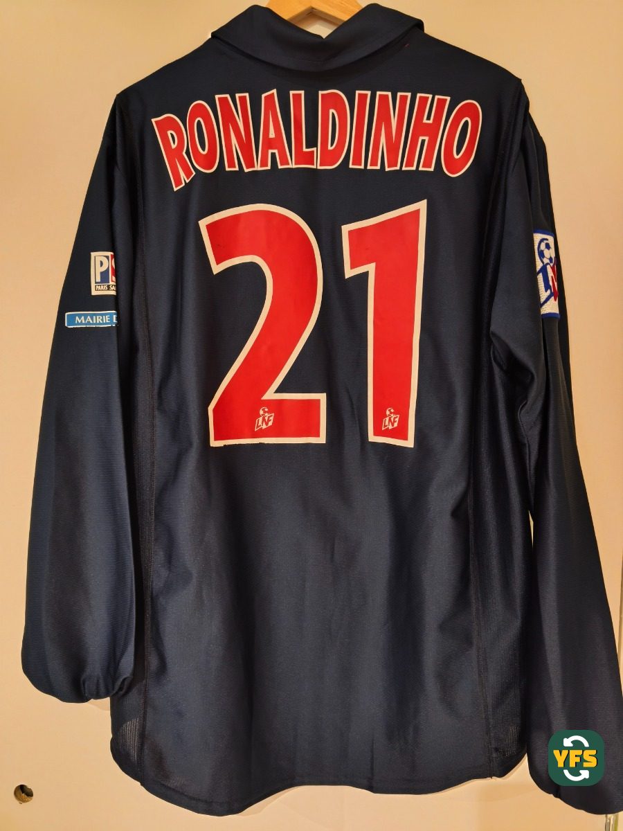 PSG 2001-2002 Home Match Worn Nike - YourFootballShirt - Photo 1