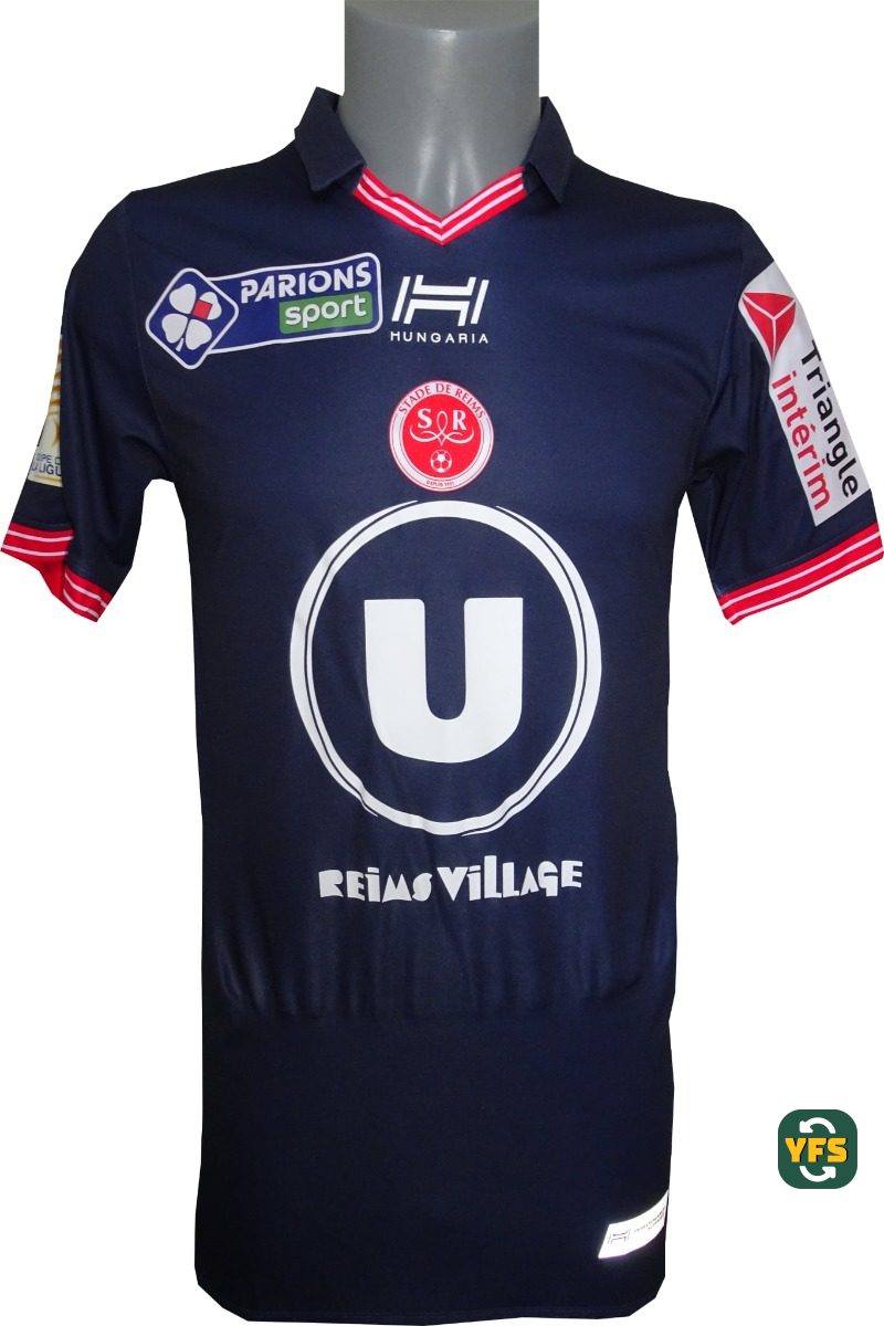 Stade de Reims 2017-2018 Away Issued Hungaria - YourFootballShirt - Photo 1