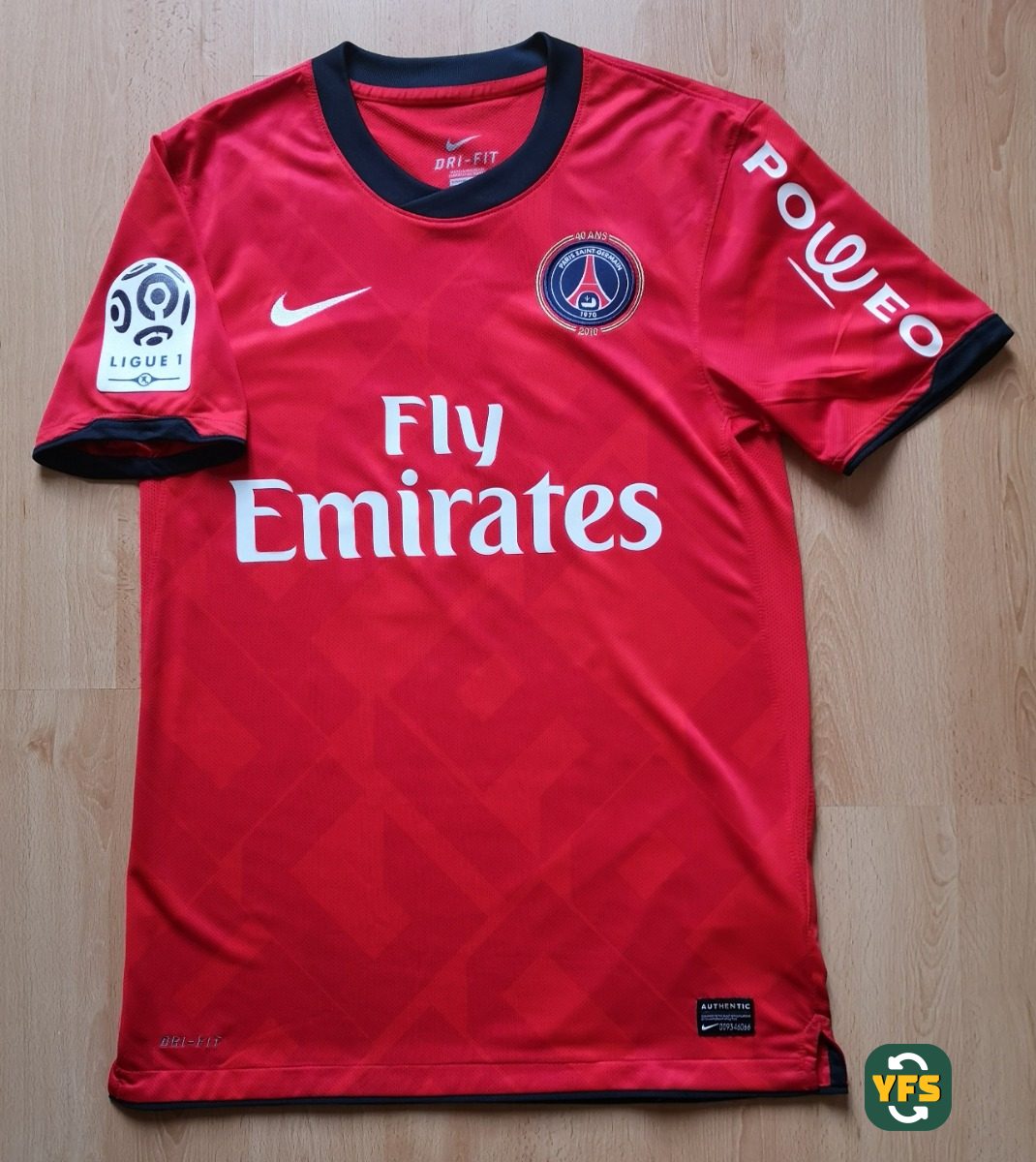PSG 2010-2011 Home Store Version Nike - YourFootballShirt - Photo 1