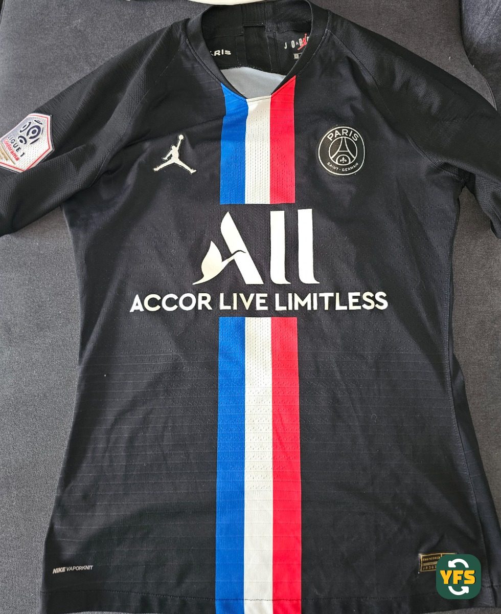 PSG 2019-2020 Fourth Match Worn Nike - YourFootballShirt - Photo 2