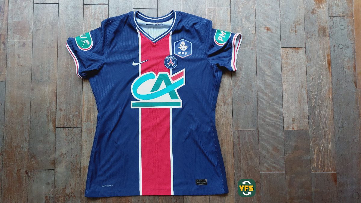 PSG 2020-2021 Home Match Worn Nike - YourFootballShirt - Photo 1