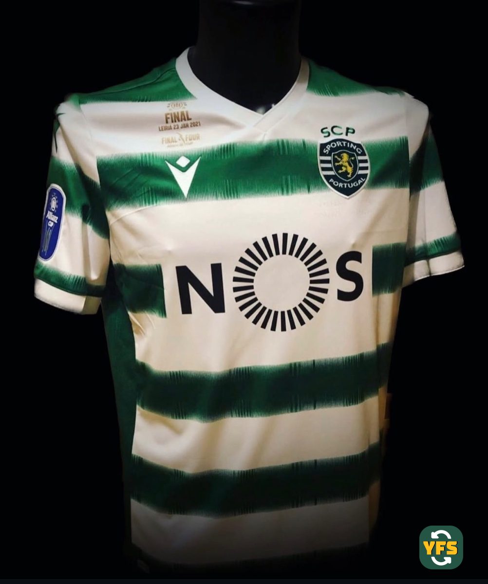 Sporting Lisboa 2020-2021 Home Issued Macron - YourFootballShirt - Photo 1