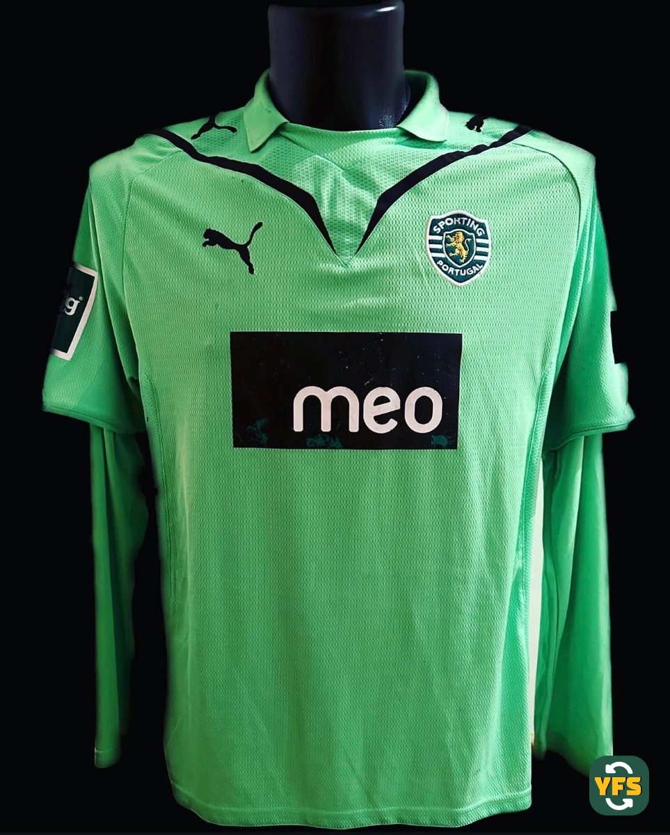 Sporting Lisboa 2009-2010 Away Match Worn Puma - YourFootballShirt - Photo 1