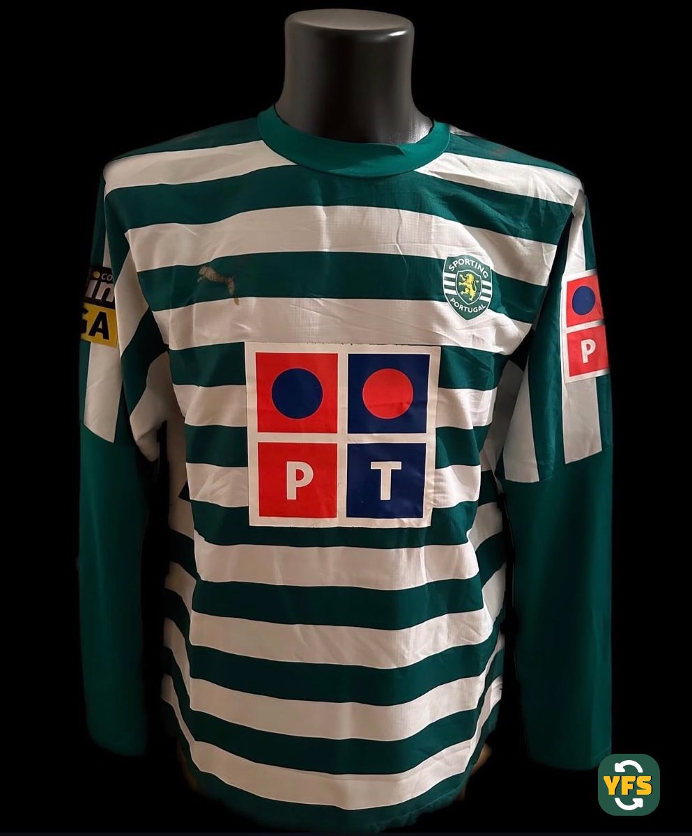 Sporting Lisboa 2006-2007 Home Match Worn Puma - YourFootballShirt - Photo 1