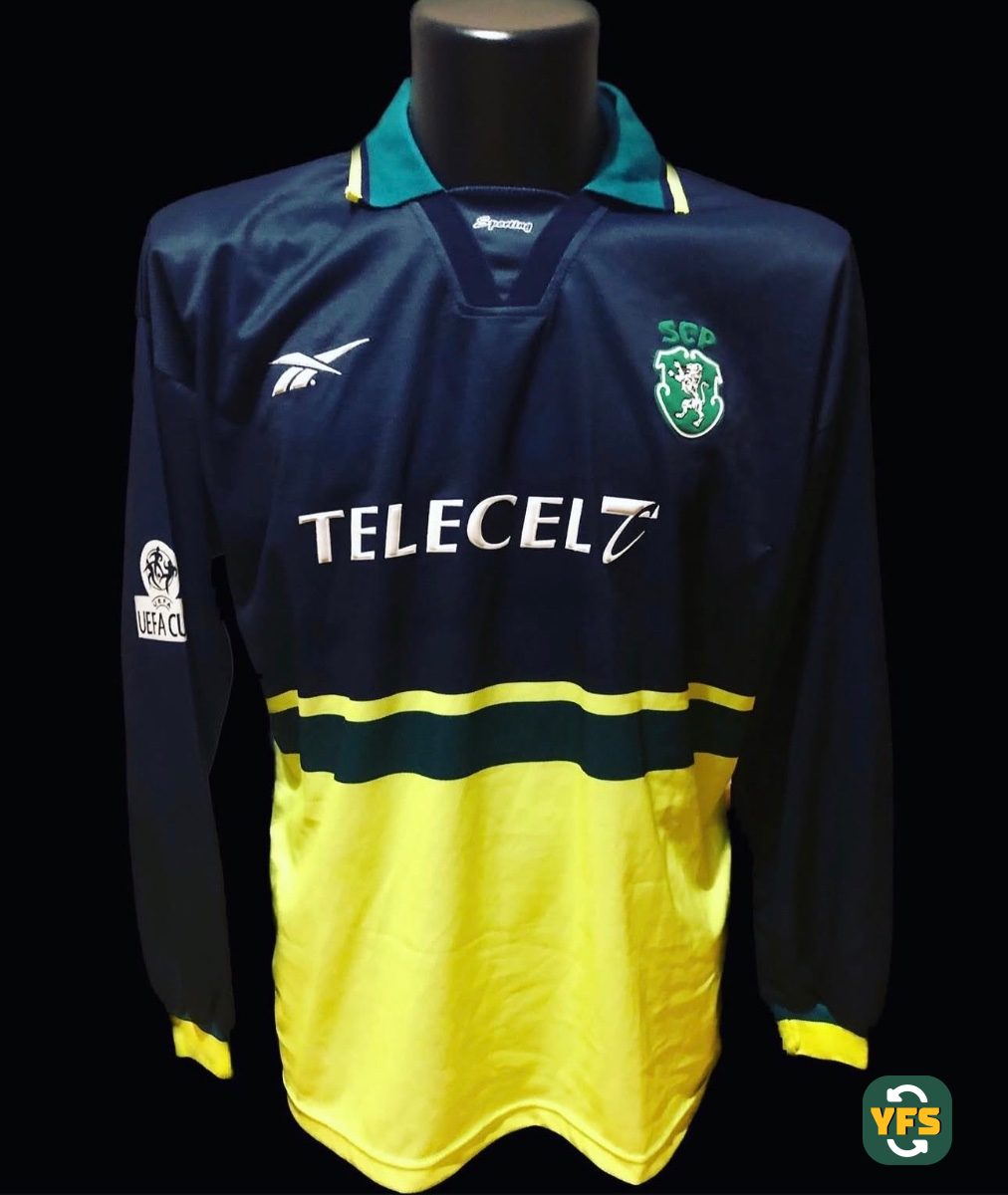 Sporting Lisboa 1998-1999 Away Issued Reebok - YourFootballShirt - Photo 1