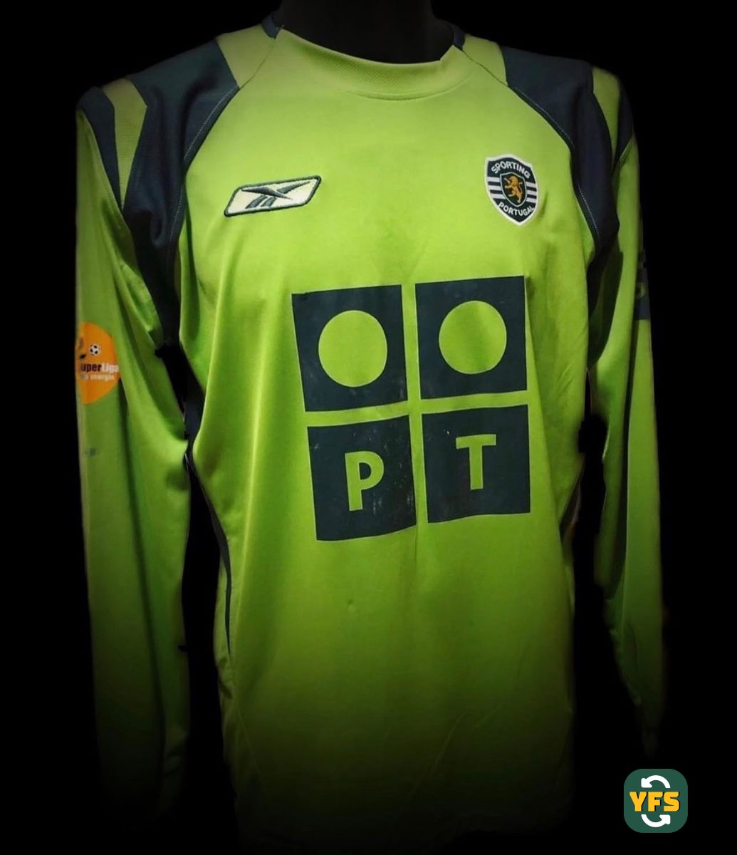 Sporting Lisboa 2004-2005 Away Match Worn Reebok - YourFootballShirt - Photo 1