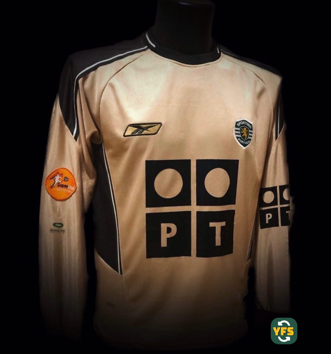 Sporting Lisboa 2003-2004 Away Match Worn Reebok - YourFootballShirt - Photo 1