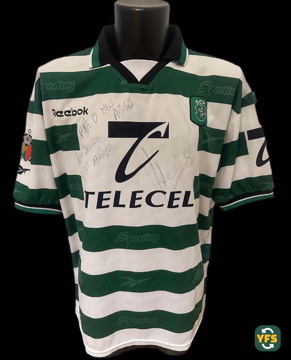 Sporting Lisboa 1999-2000 Home Match Worn Reebok - YourFootballShirt - Photo 1