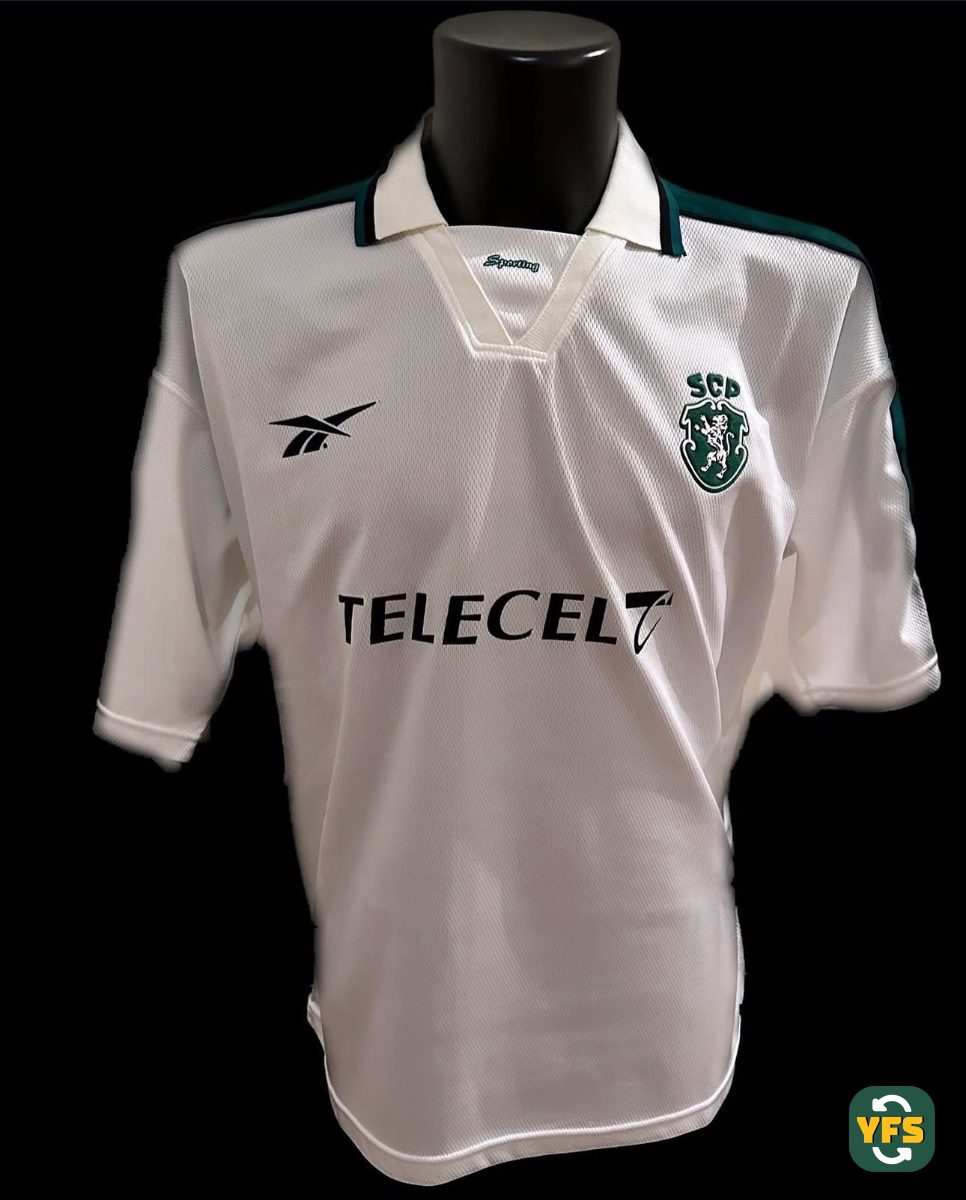 Sporting Lisboa 1998-1999 Away Issued Reebok - YourFootballShirt - Photo 1