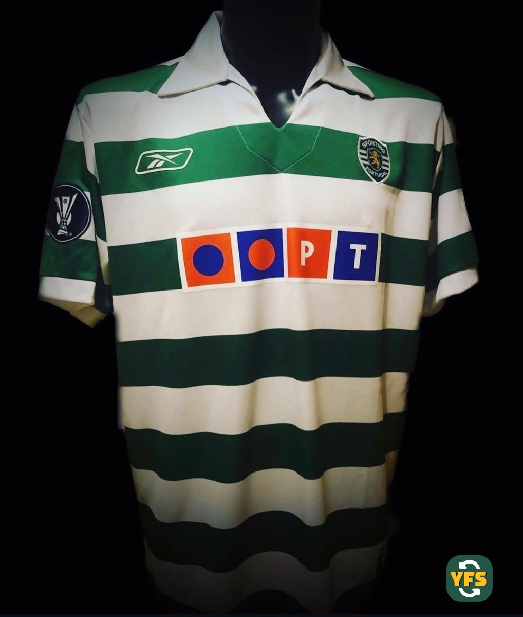 Sporting Lisboa 2005-2006 Home Match Worn Reebok - YourFootballShirt - Photo 1