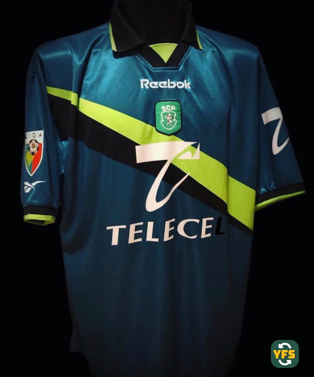 Sporting Clube Portugal 1999-2000 Away Match Worn Reebok - YourFootballShirt - Photo 1