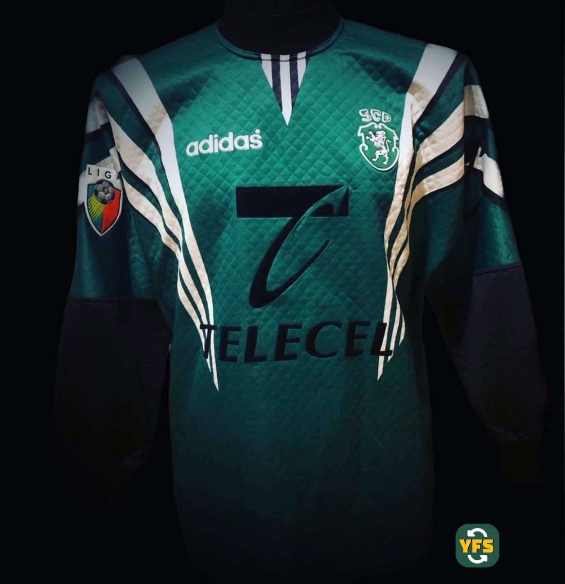 Sporting Clube Portugal 1996-1997 Goalkeeper Match Worn Adidas - YourFootballShirt - Photo 1