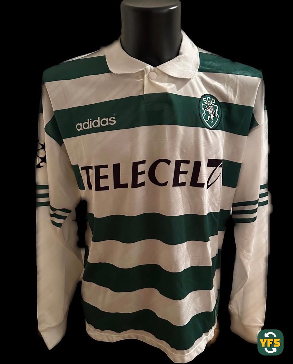 Sporting Clube Portugal 1997-1998 Home Match Worn Adidas - YourFootballShirt - Photo 1