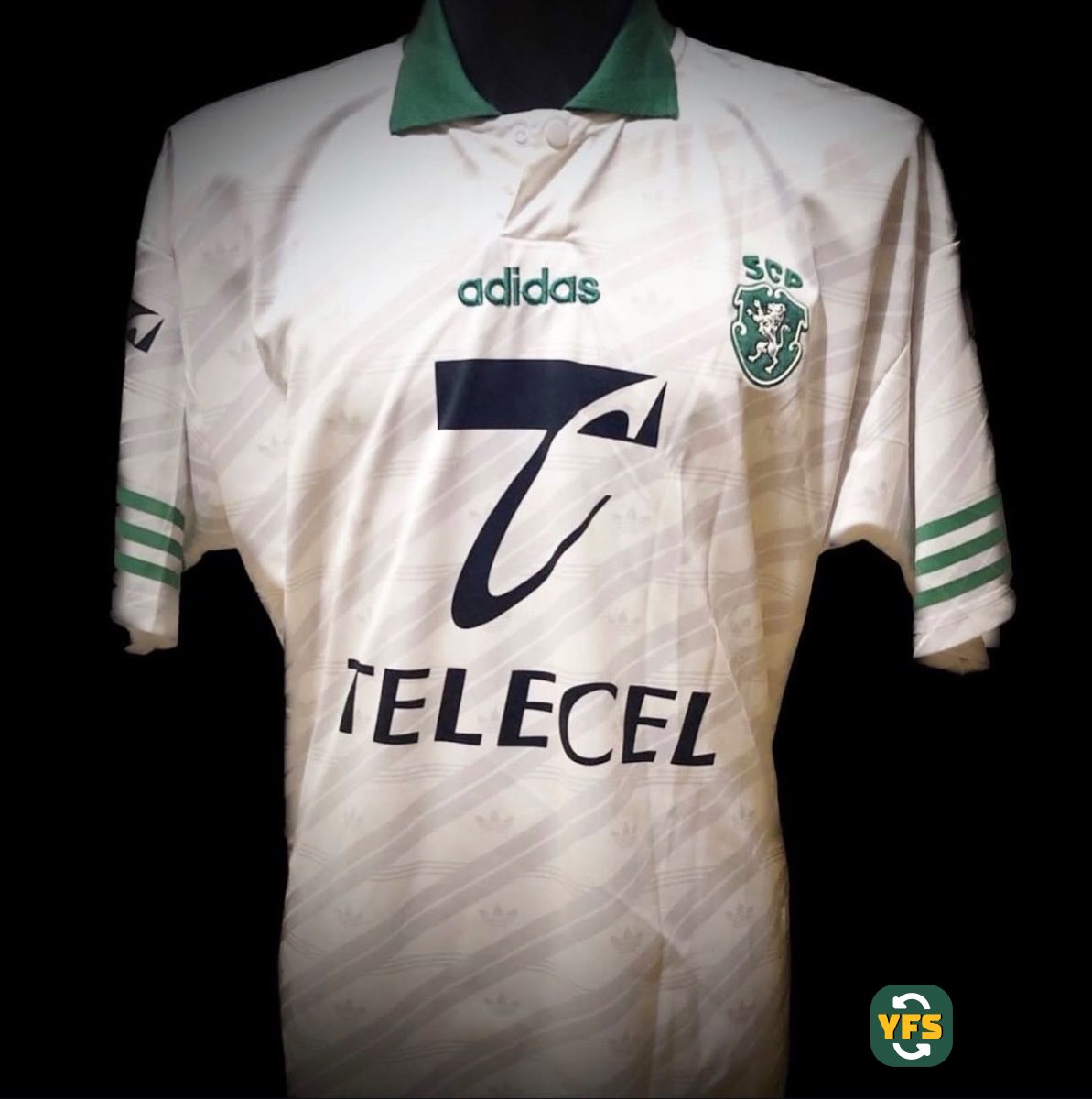 Sporting Clube Portugal 1996-1997 Home Match Worn Adidas - YourFootballShirt - Photo 1