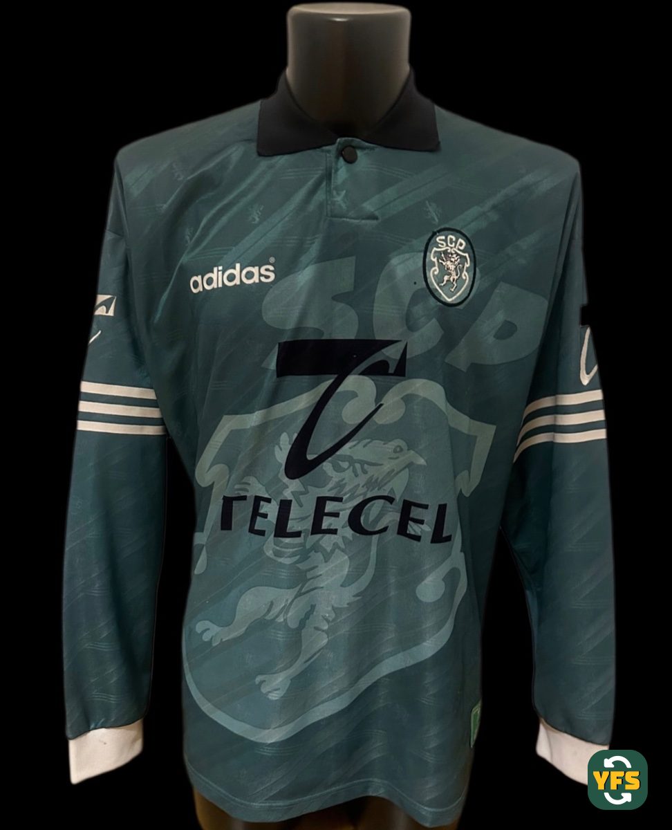 Sporting Clube Portugal 1996-1997 Away Match Worn Adidas - YourFootballShirt - Photo 1