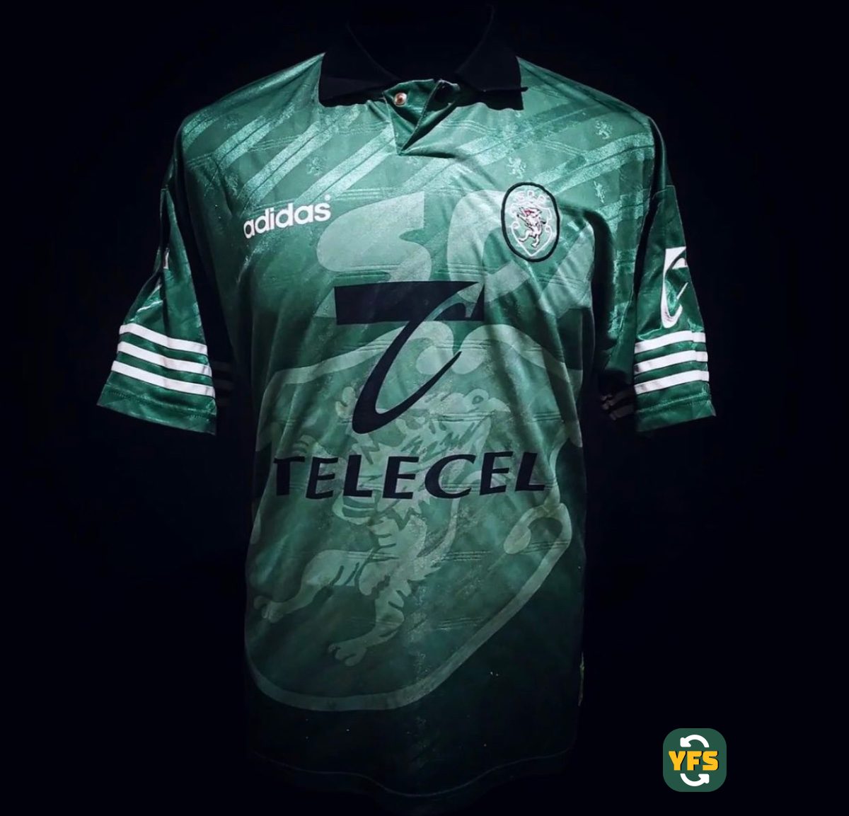 Sporting Clube Portugal 1996-1997 Away Match Worn Adidas - YourFootballShirt - Photo 1