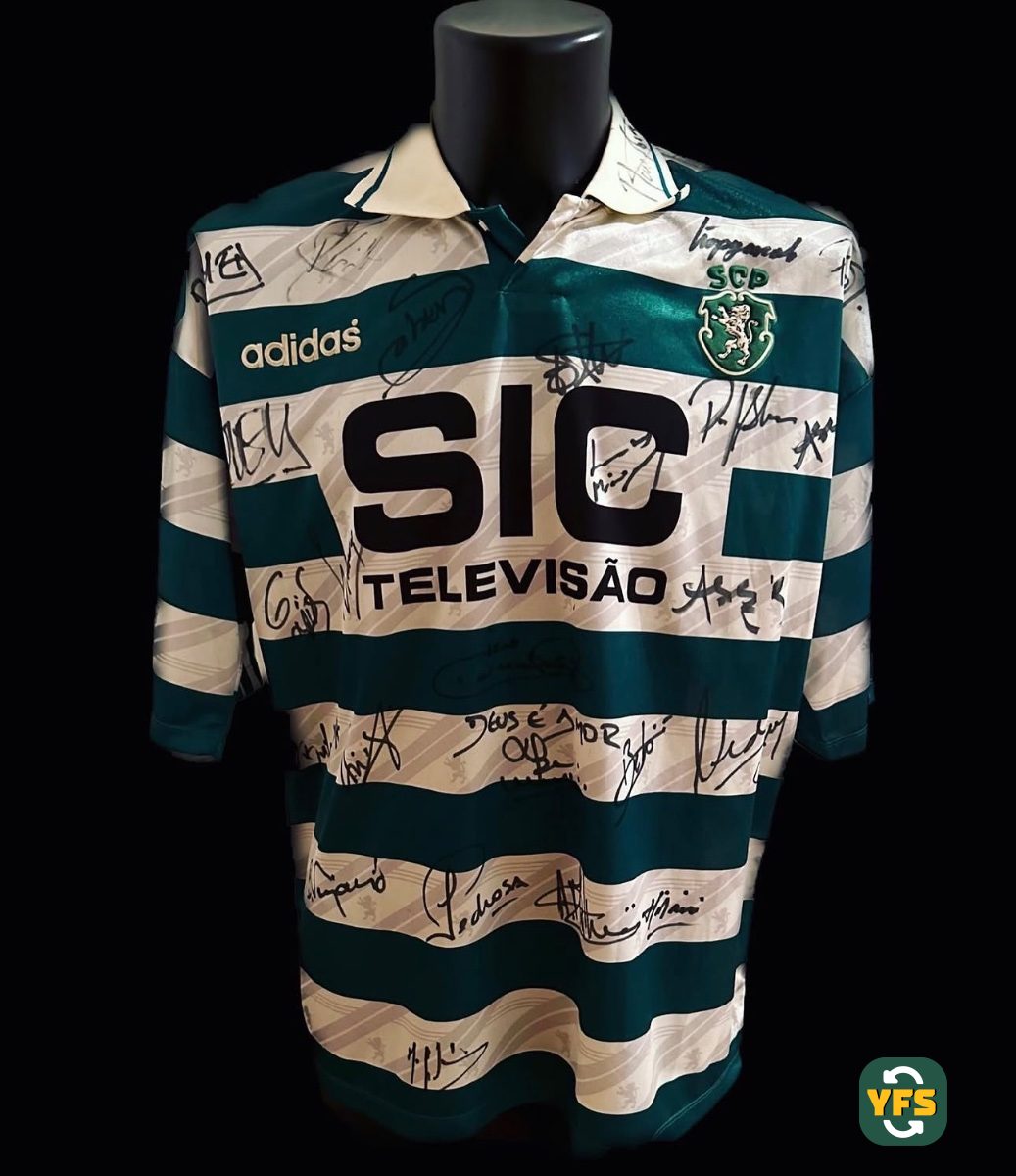 Sporting Clube Portugal 1995-1996 Home Match Worn Adidas - YourFootballShirt - Photo 1