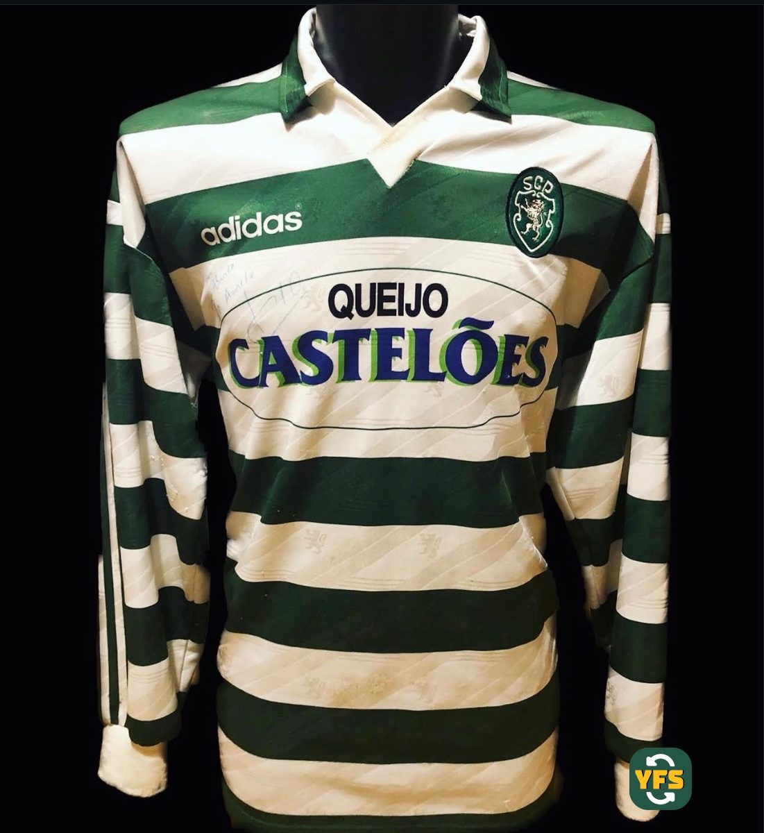 Sporting Clube Portugal 1994-1995 Home Match Worn Adidas - YourFootballShirt - Photo 1